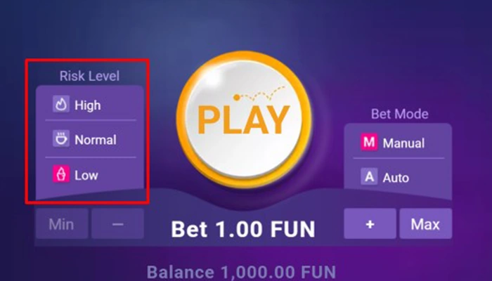 plinko risk settings